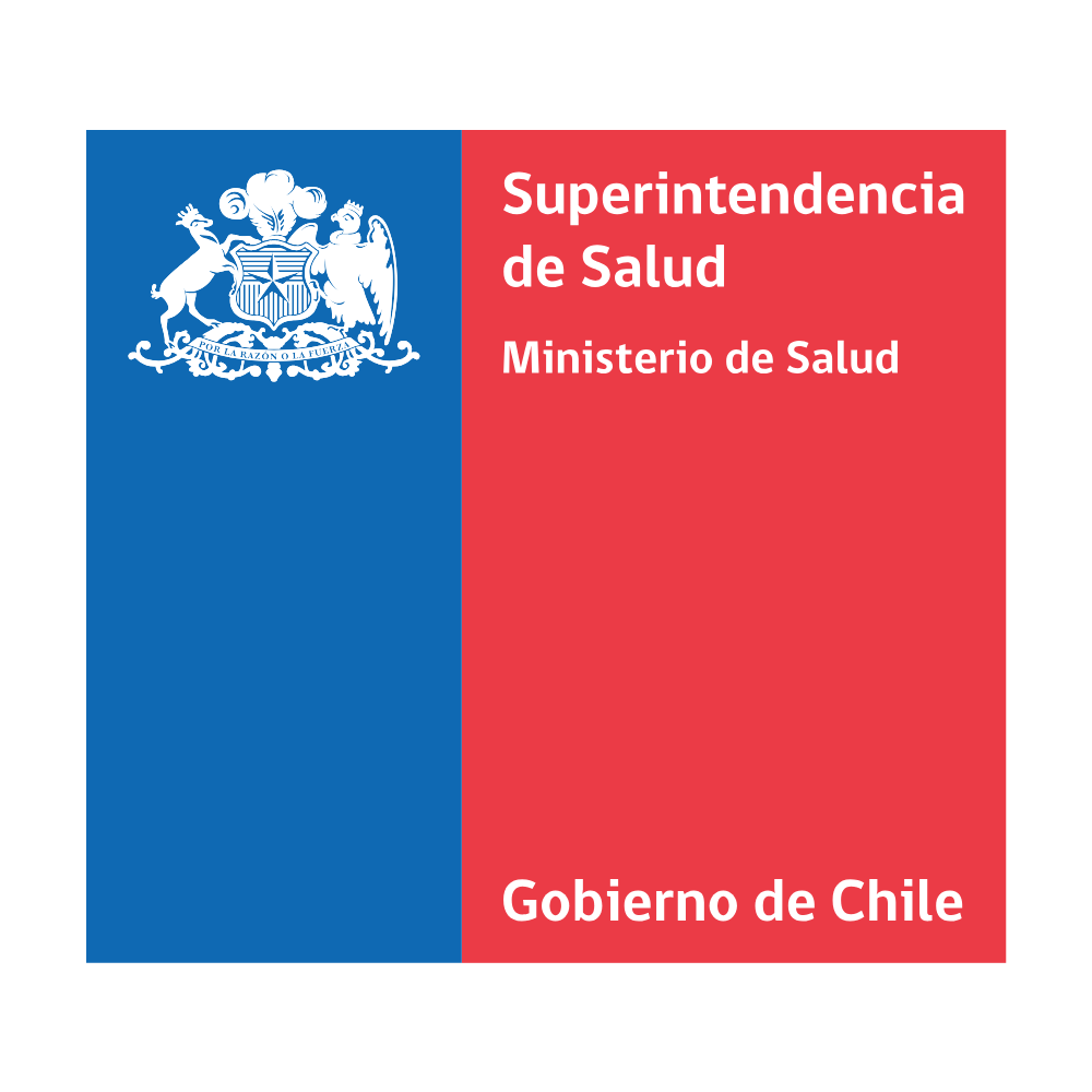 Logo del ministerio de salud y la superintendencia de salud en chile